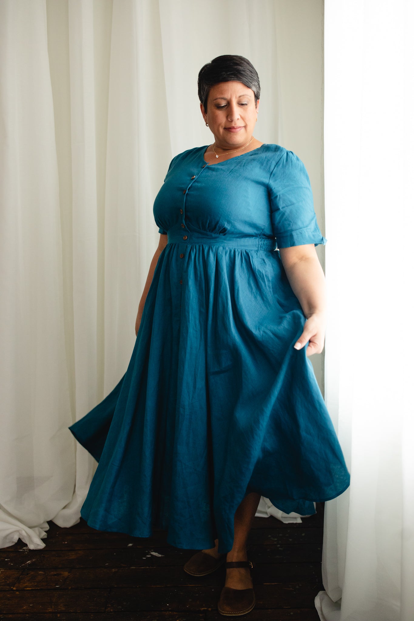 Timeless Teal ~ Hearthside Dress