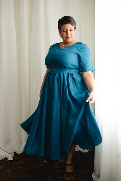 Timeless Teal ~ Hearthside Dress