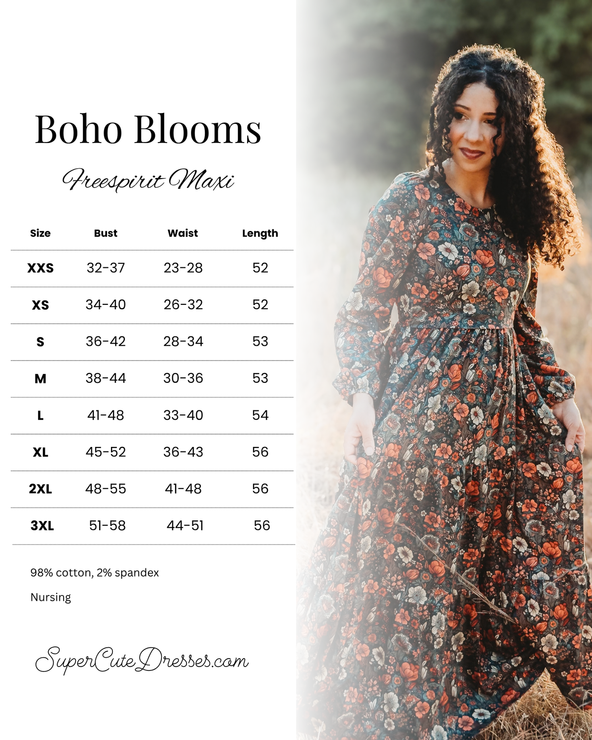 Boho Blooms ~ Freespirit Maxi