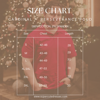 Cardinal ~ Men’s Perseverance Polo