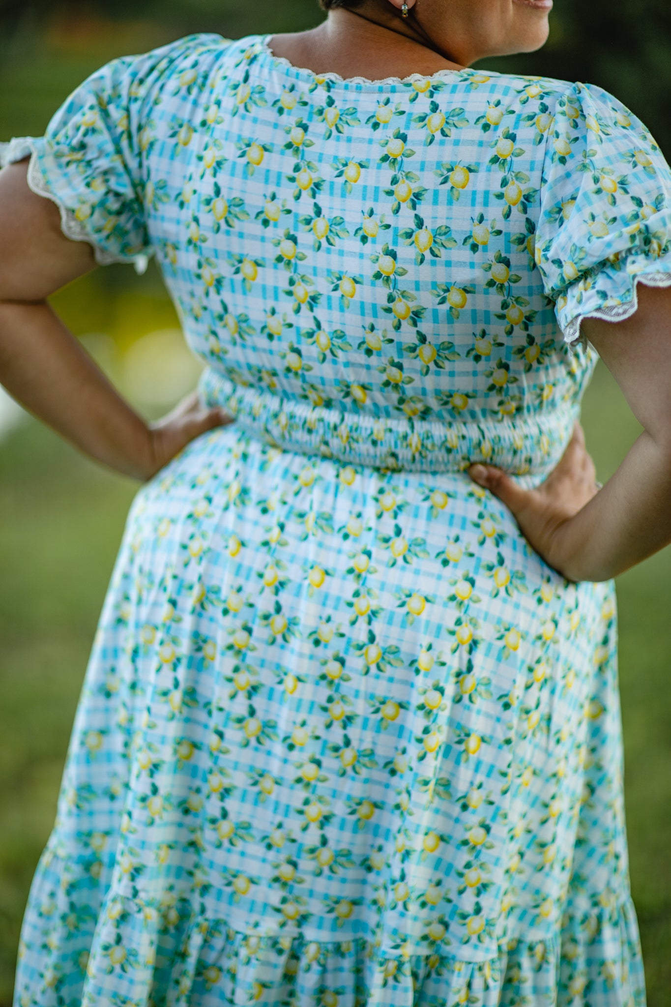 Little Lemon Gingham ~ Keepsake Midi