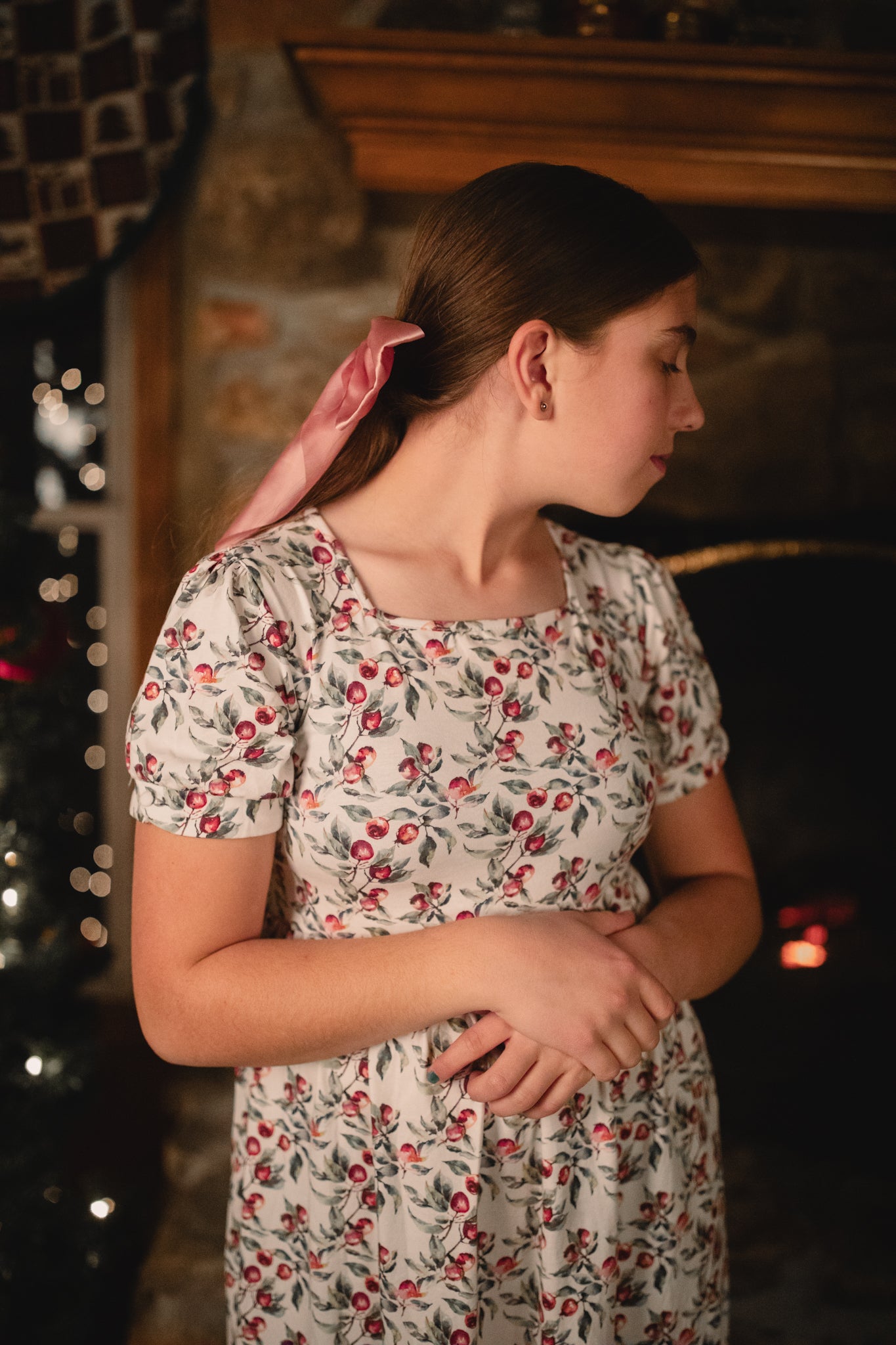 Antique Apples ~ Mini Windermere Dress