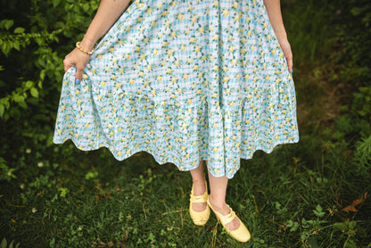 Little Lemon Gingham ~ Keepsake Midi
