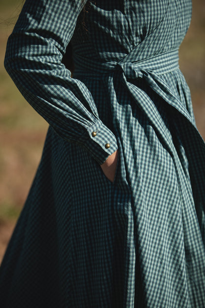 Spruce Gingham ~ Wildwood Maxi