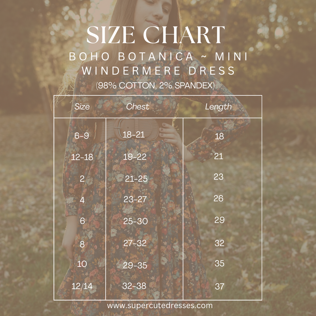 Boho Botanica ~ Mini Windermere Dress