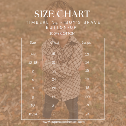 Timberline ~ Boy’s Brave Button-up