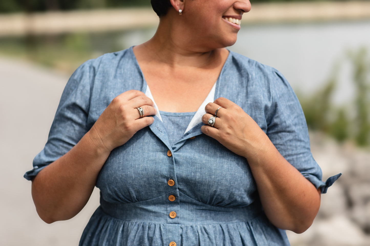 Shenandoah Chambray ~ Hearthside Midi