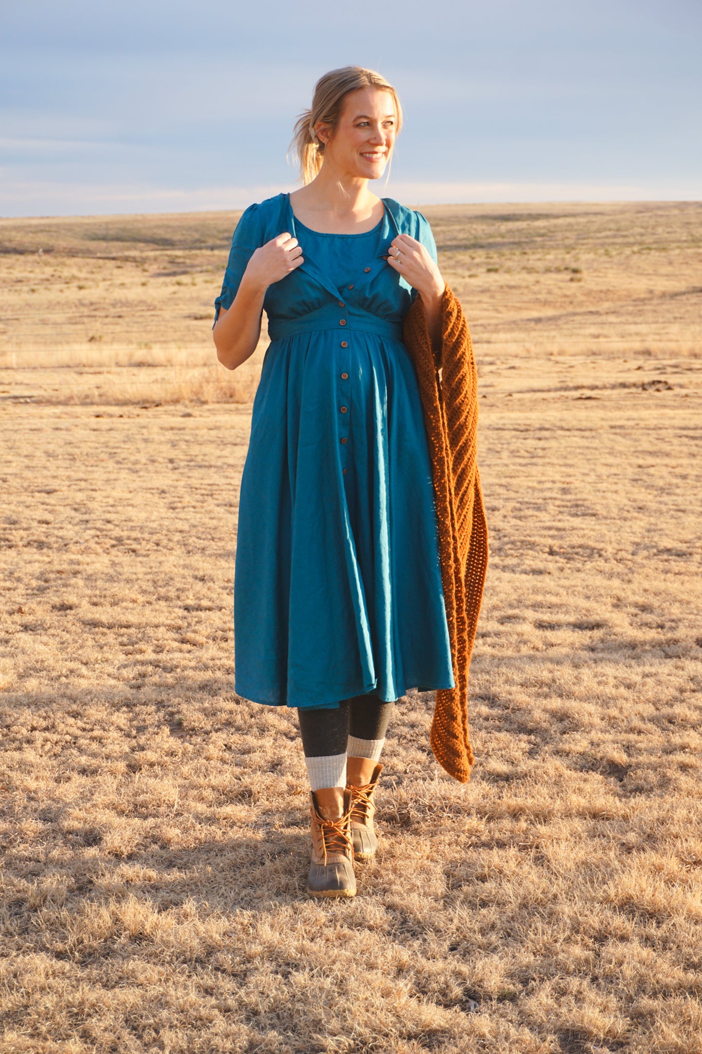 Timeless Teal ~ Hearthside Dress