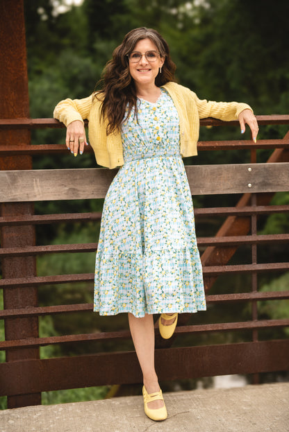 Little Lemon Gingham ~ Keepsake Midi