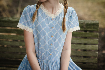 Tranquil Trellis ~ Mini Keepsake Dress