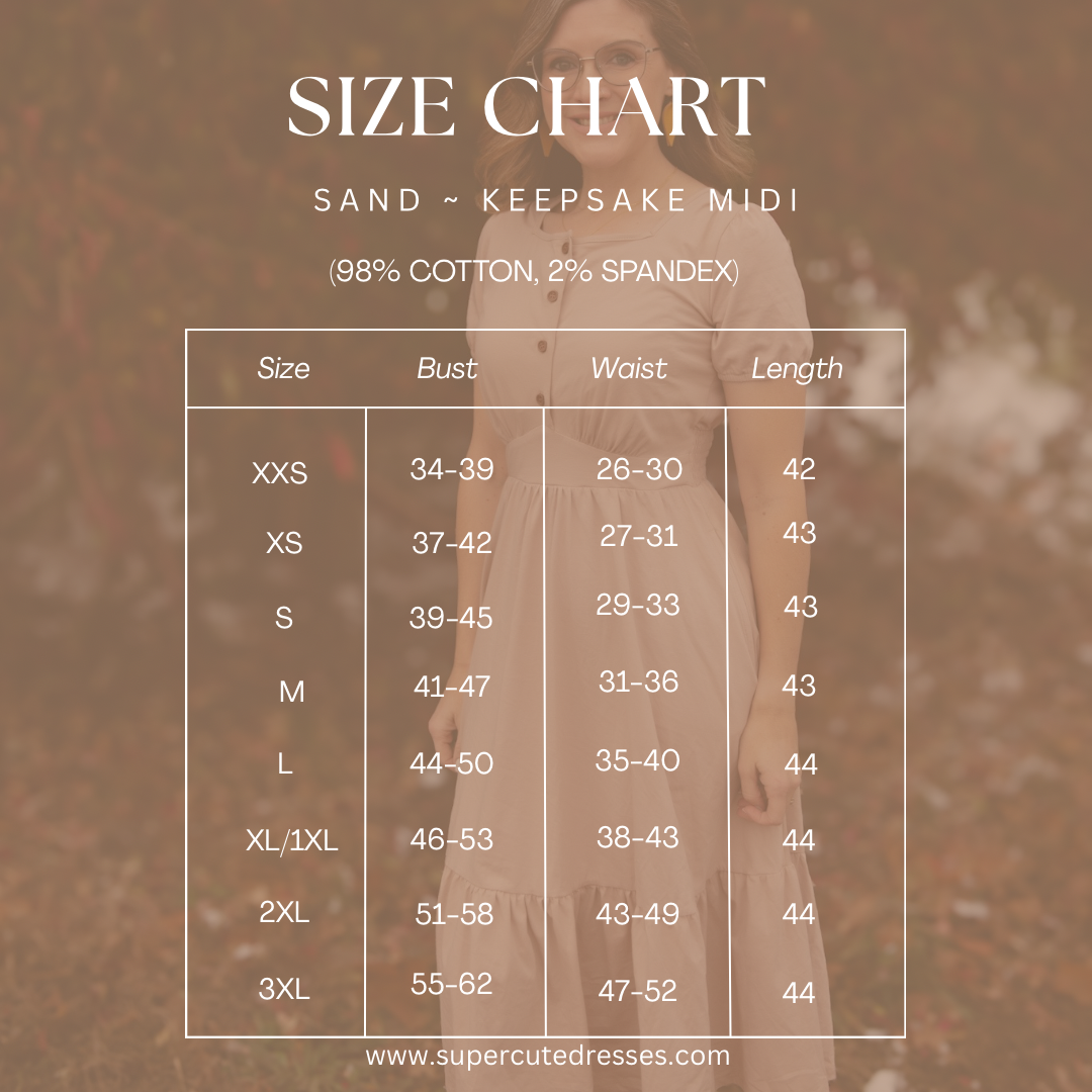 Sand ~ Keepsake Midi Dress