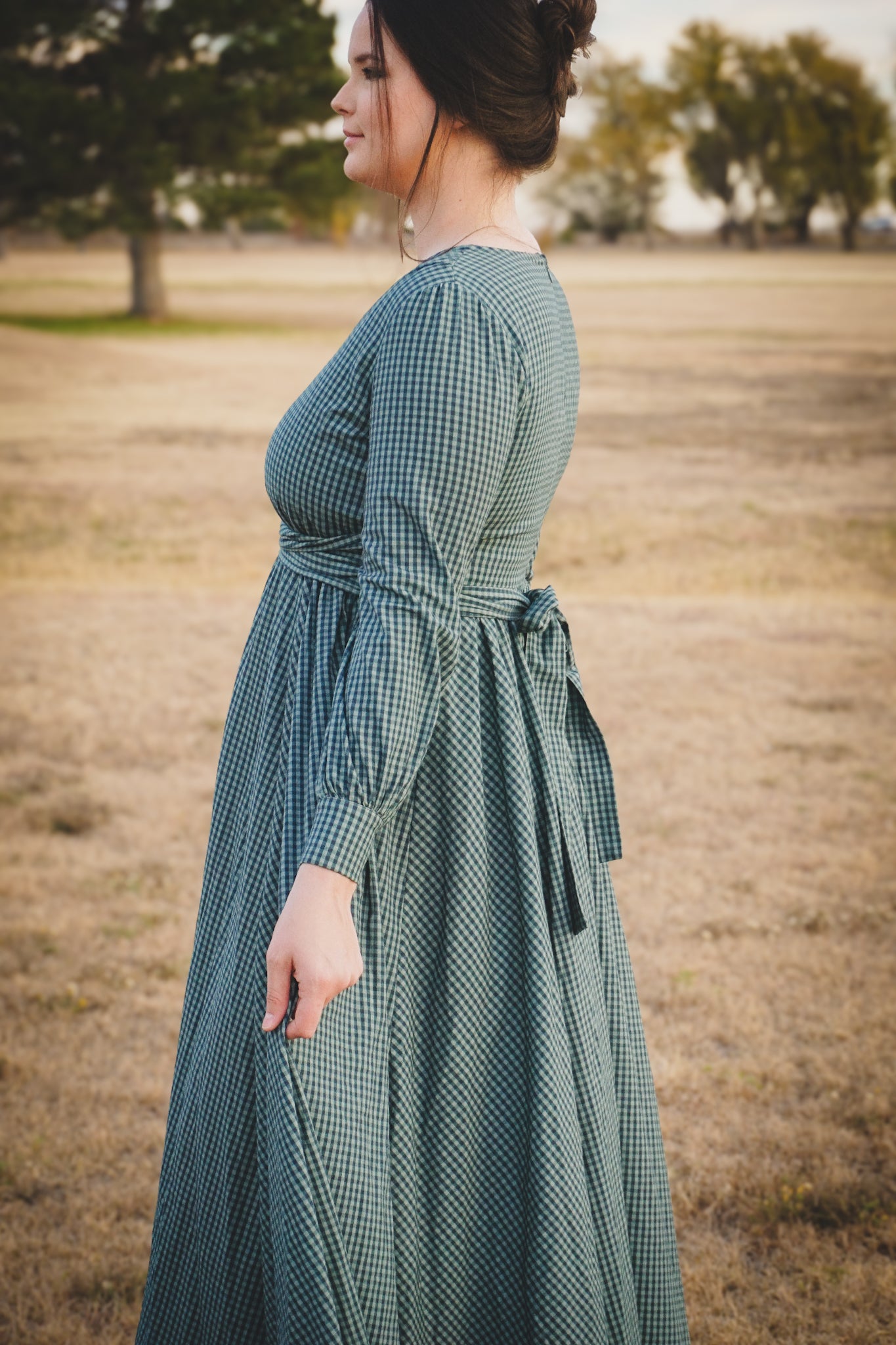 Spruce Gingham ~ Wildwood Maxi