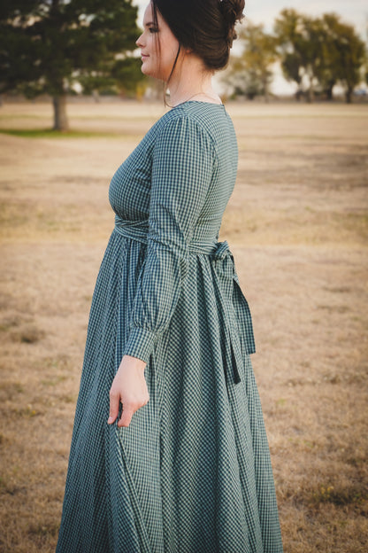Spruce Gingham ~ Wildwood Maxi