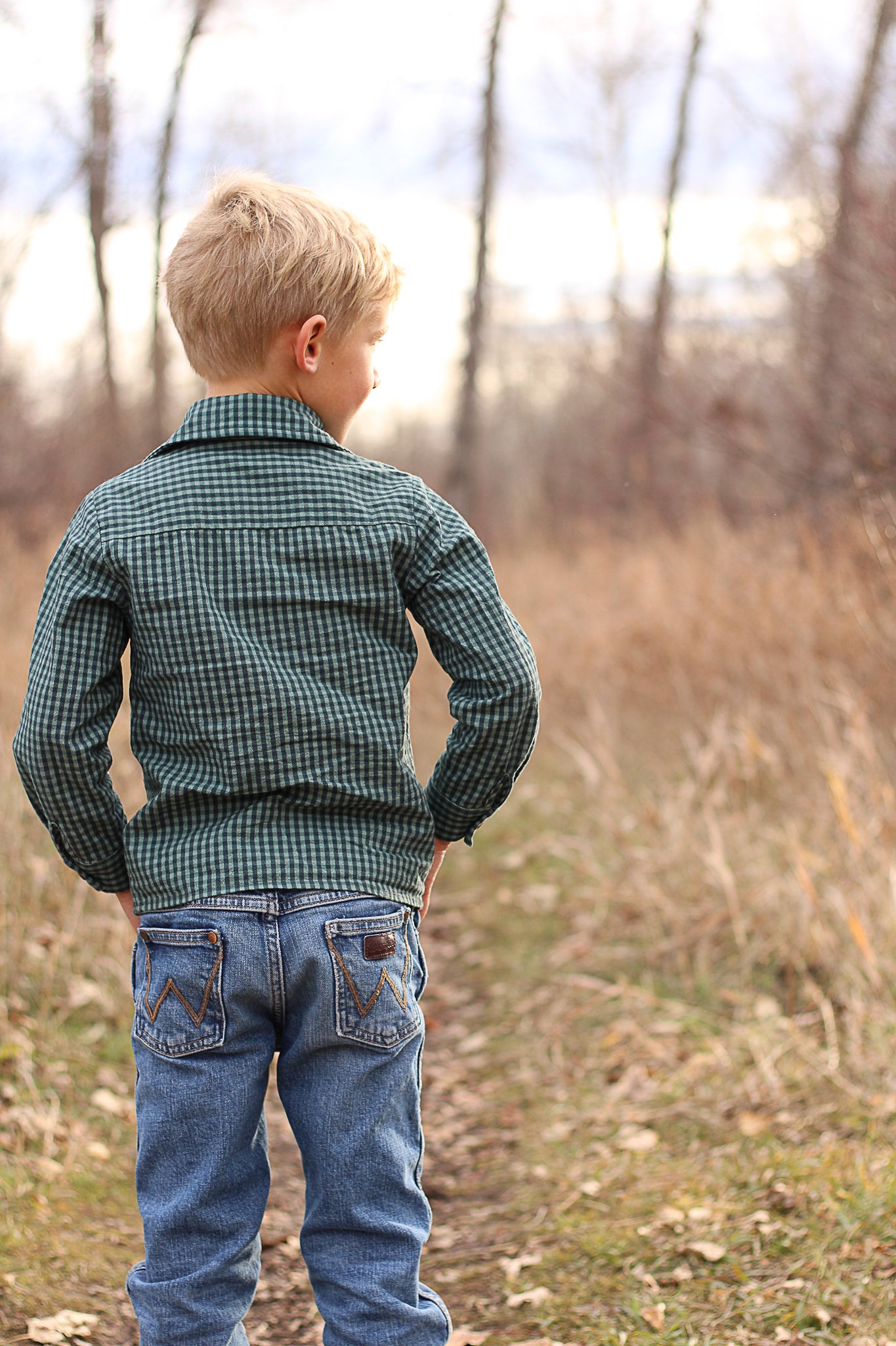 Spruce Gingham ~ Boy’s Brave Button-up