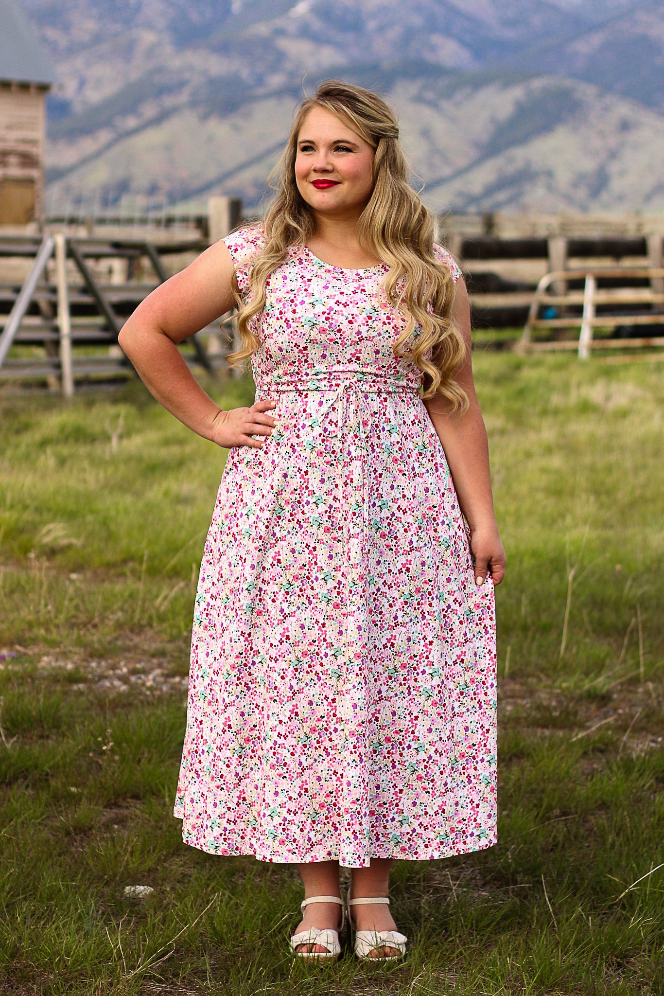 Painted Posies ~ Simplicity Dress