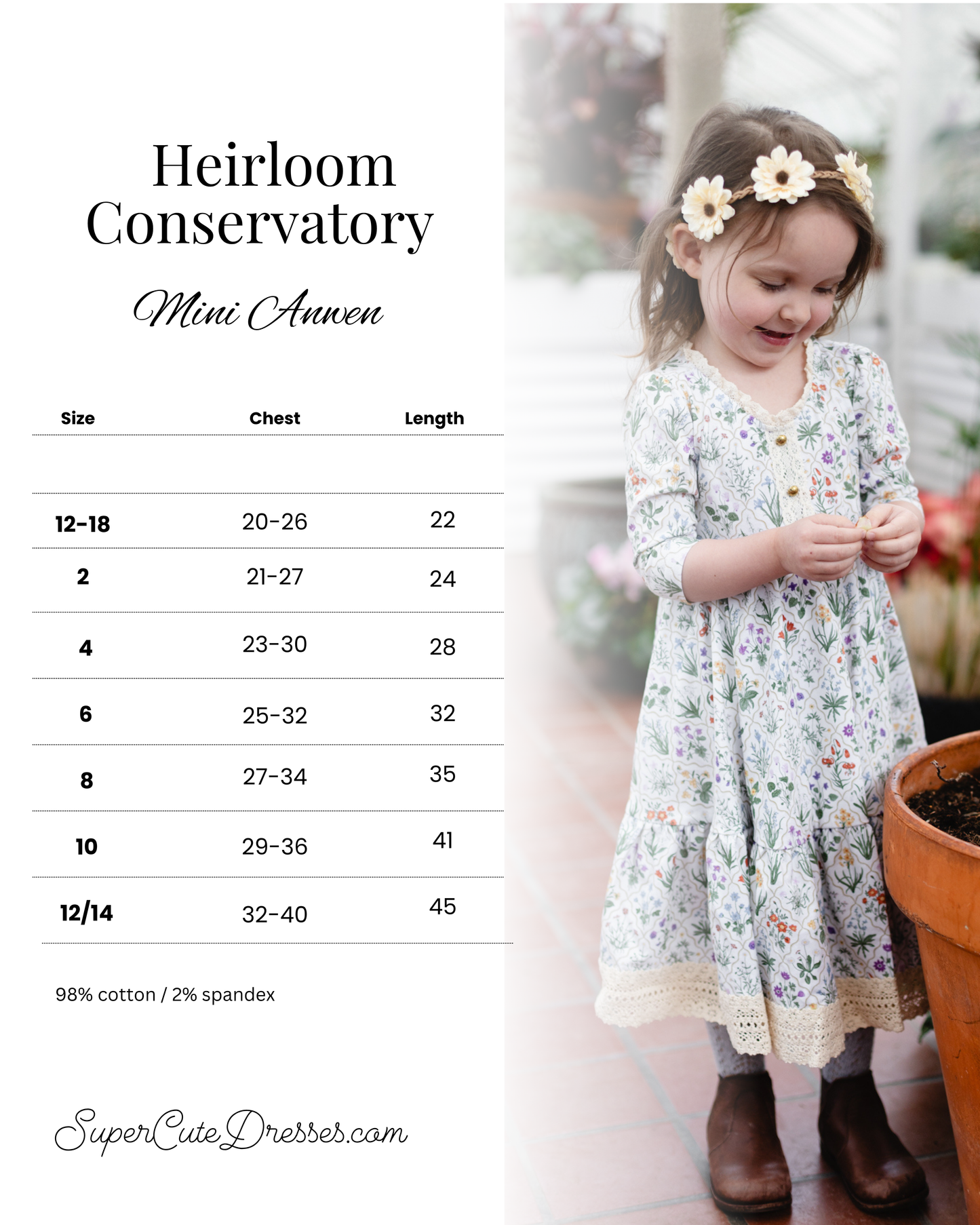 Heirloom Conservatory ~ Mini Anwen Dress