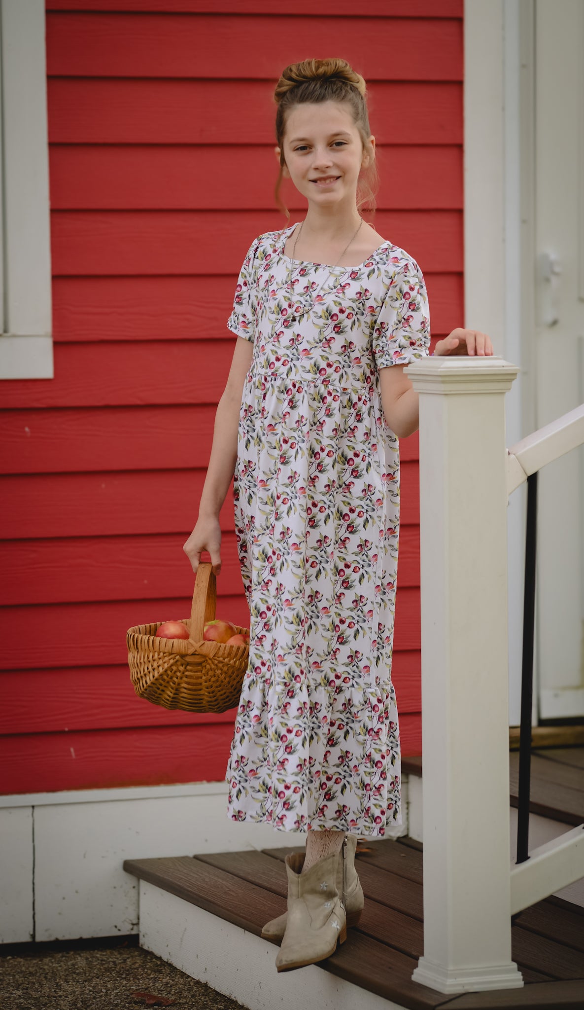 Antique Apples ~ Mini Windermere Dress