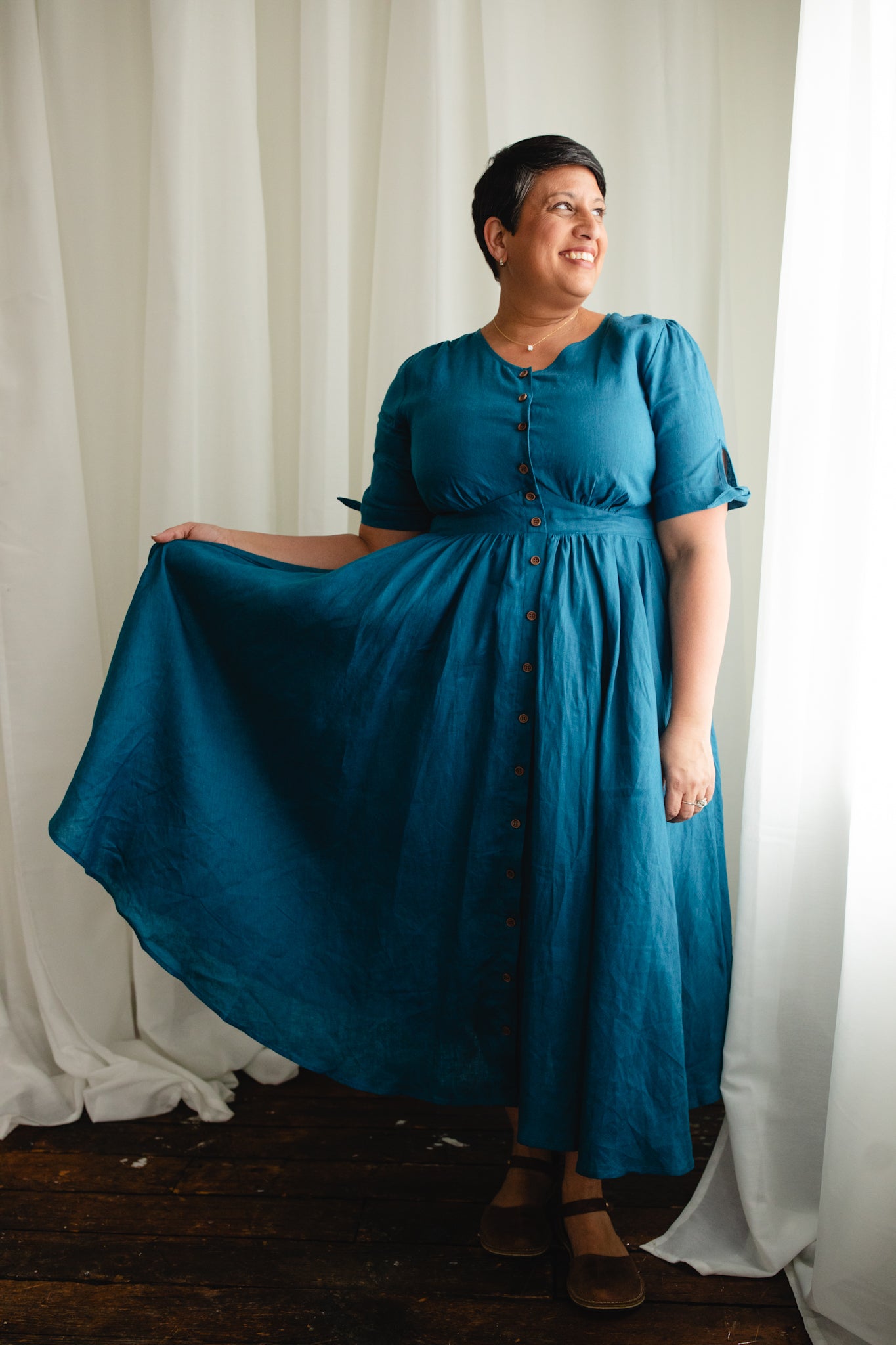 Timeless Teal ~ Hearthside Dress