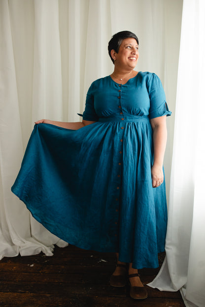 Timeless Teal ~ Hearthside Dress