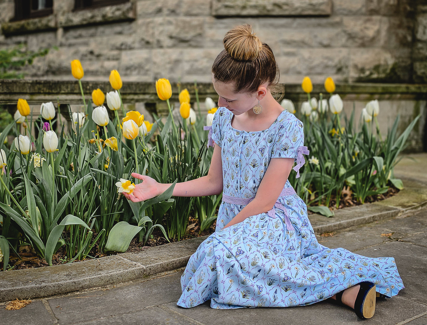Snowdrops & Daffodils ~ Mini Keepsake Dress