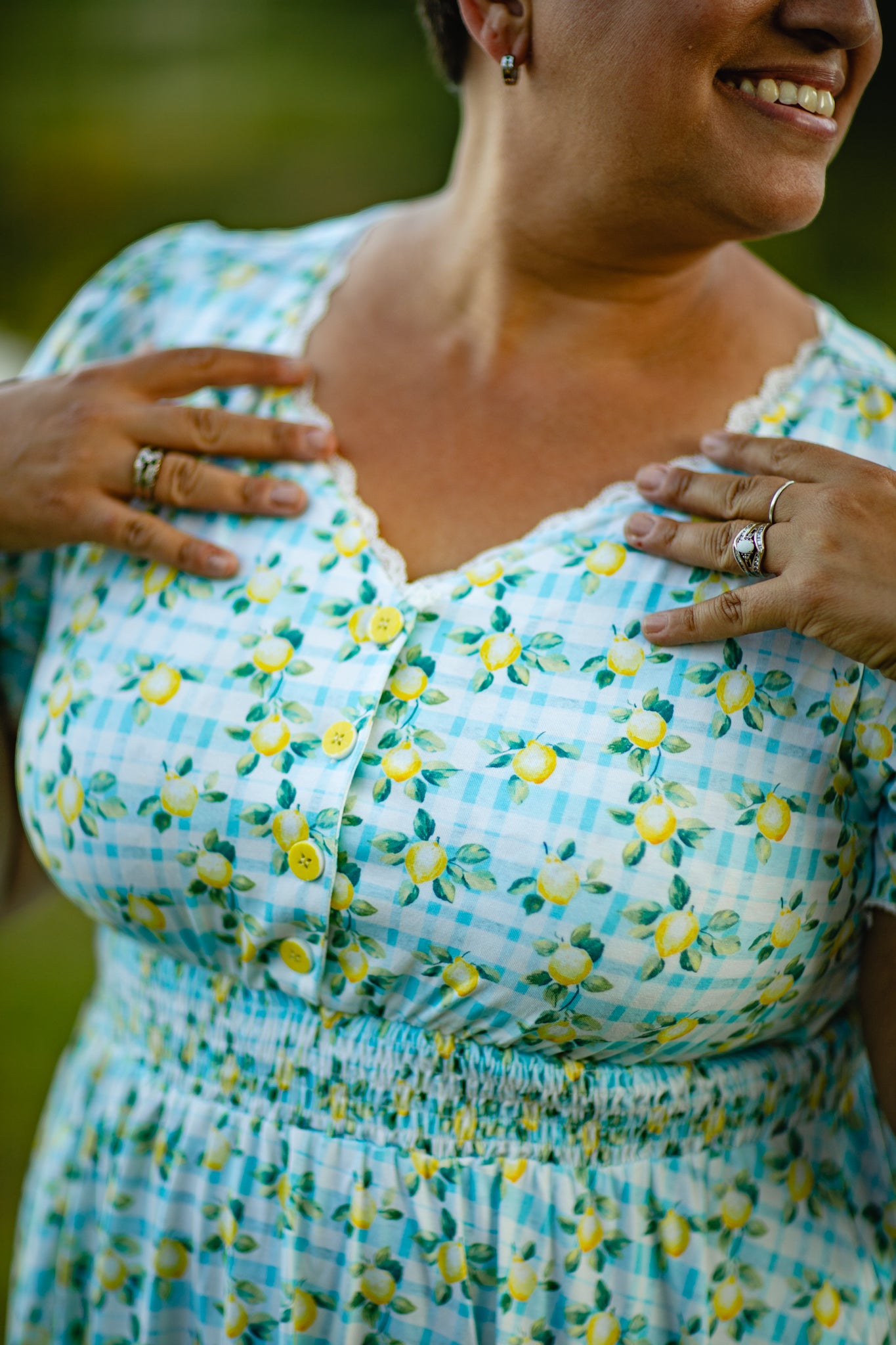 Little Lemon Gingham ~ Keepsake Midi