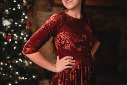 Cinnamon Rose ~ Novella Dress