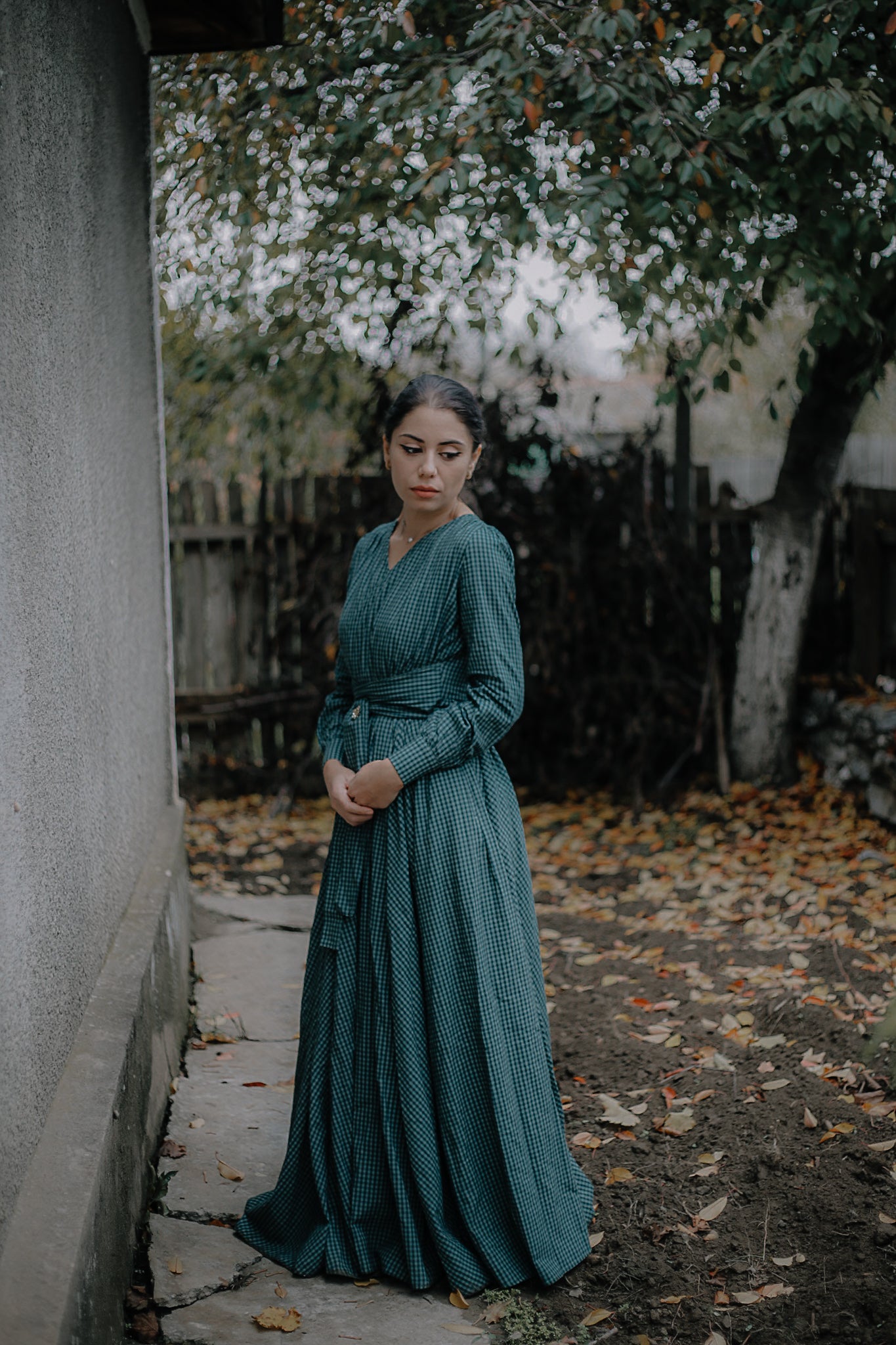 Spruce Gingham ~ Wildwood Maxi