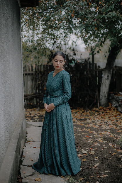 Spruce Gingham ~ Wildwood Maxi