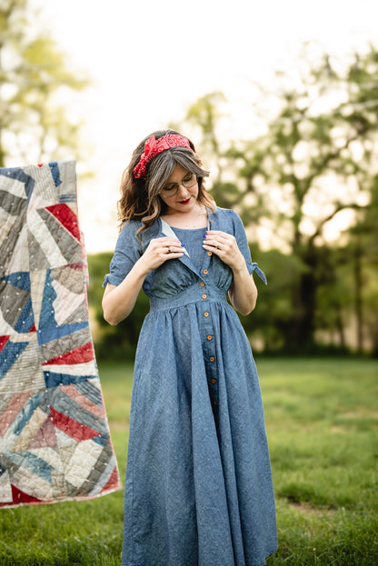 Shenandoah Chambray ~ Hearthside Midi