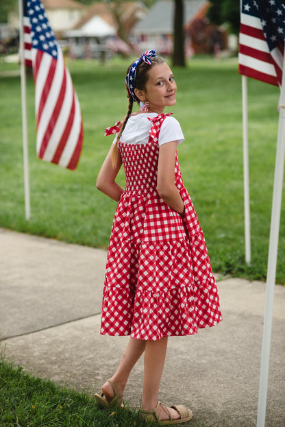 Grenadine Gingham ~ Mini Lenora Dress