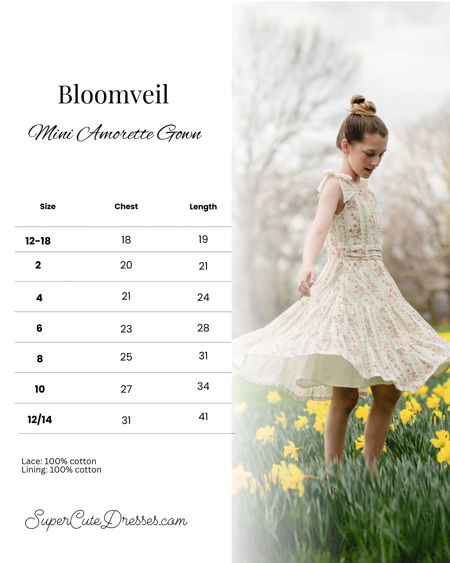 Bloomveil ~ Mini Amorette Gown