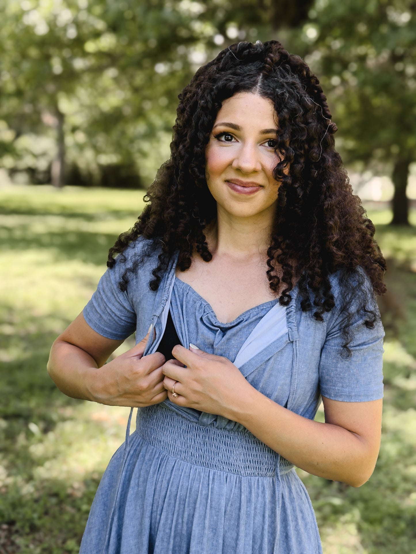 Shenandoah Chambray ~ Folklore Maxi