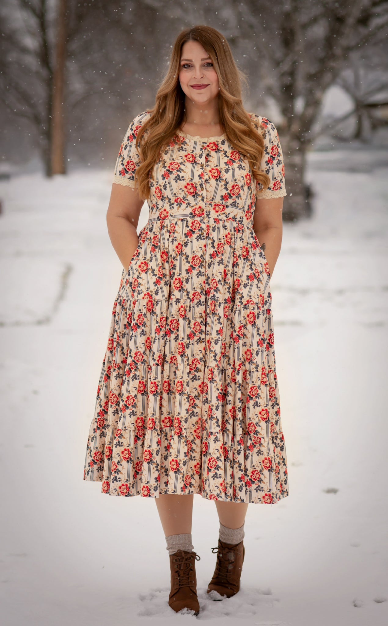 Camellia Carol ~ Hearthside Dress