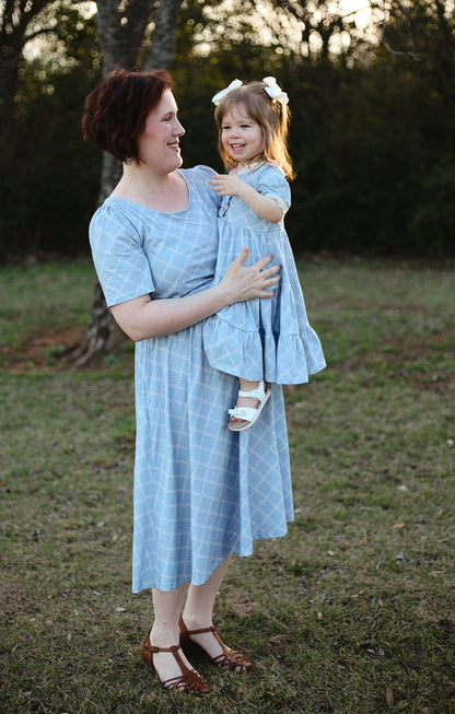 Tranquil Trellis ~ Mini Keepsake Dress