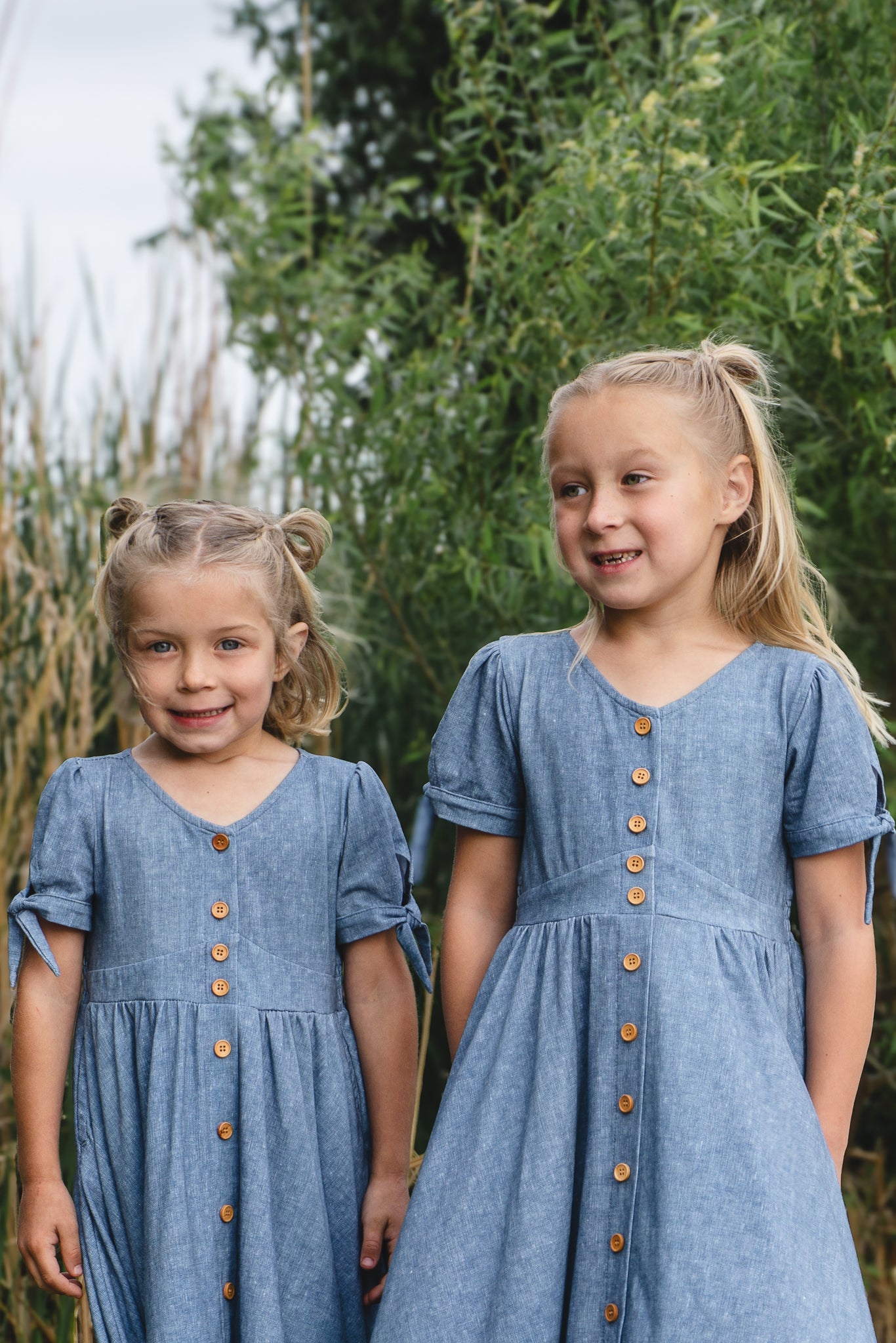 Shenandoah Chambray ~ Mini Hearthside Dress