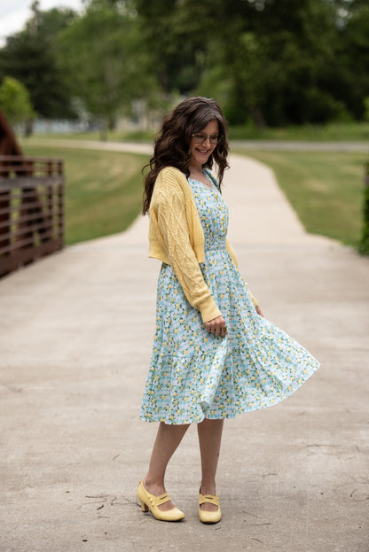 Little Lemon Gingham ~ Keepsake Midi