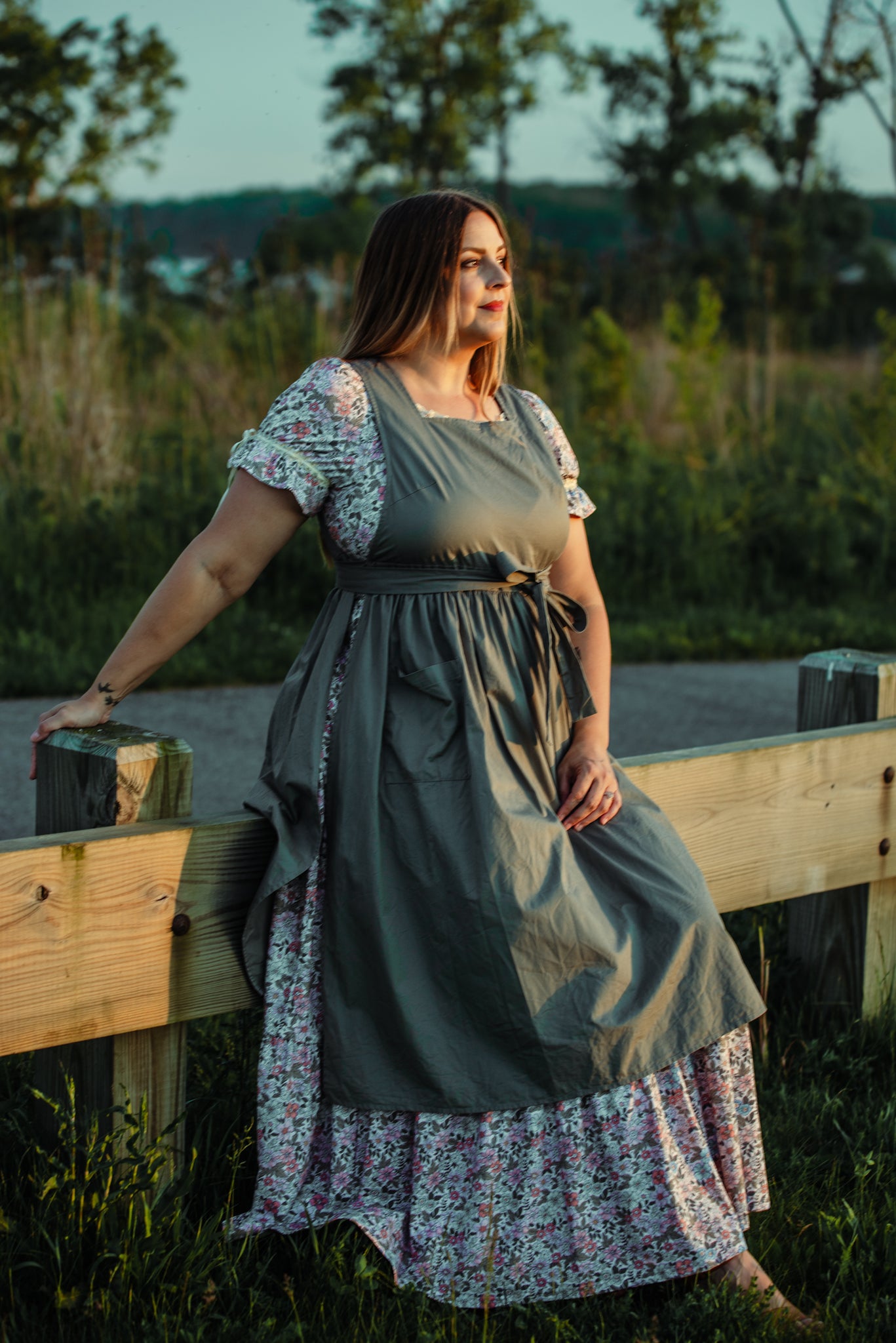 Olivewood ~ Pinafore Apron