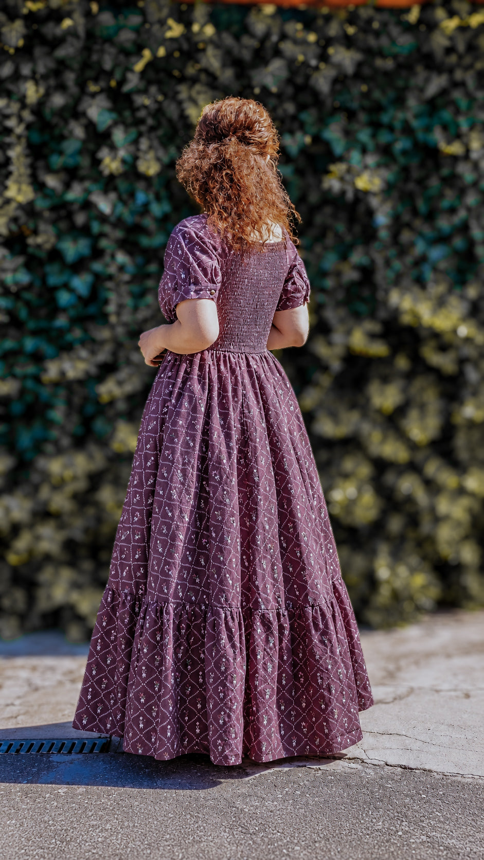 Plum Posy ~ Folklore Maxi