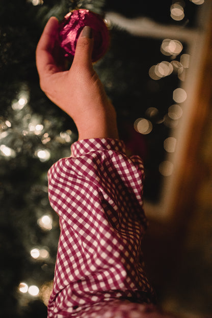 Cranberry Gingham ~ Storybook Dress