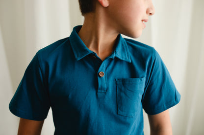 Timeless Teal ~ Boy’s Perseverance Polo