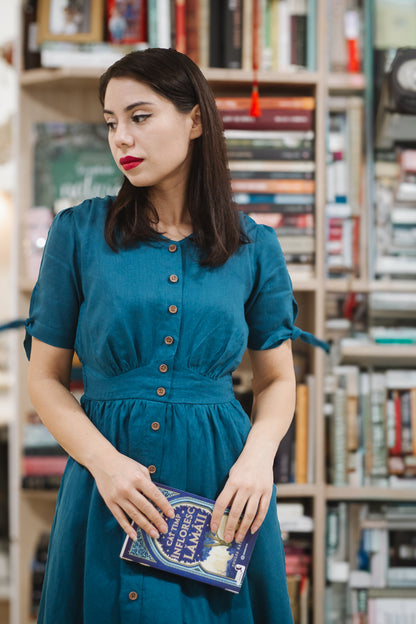 Timeless Teal ~ Hearthside Dress