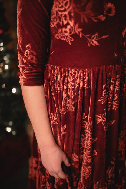 Cinnamon Rose ~ Novella Dress