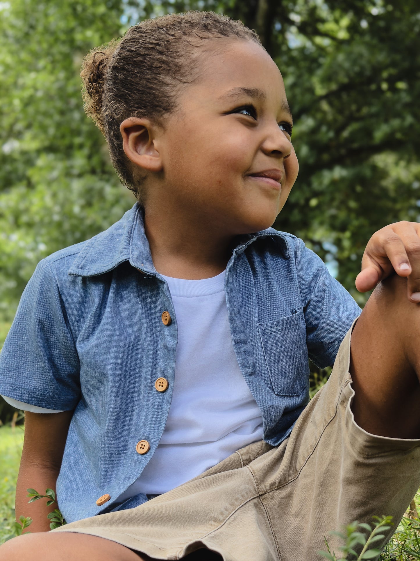 Shenandoah Chambray ~ Brave Button-up