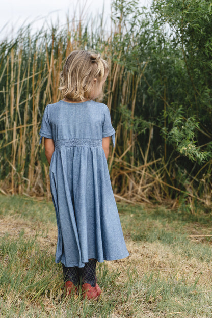 Shenandoah Chambray ~ Mini Hearthside Dress