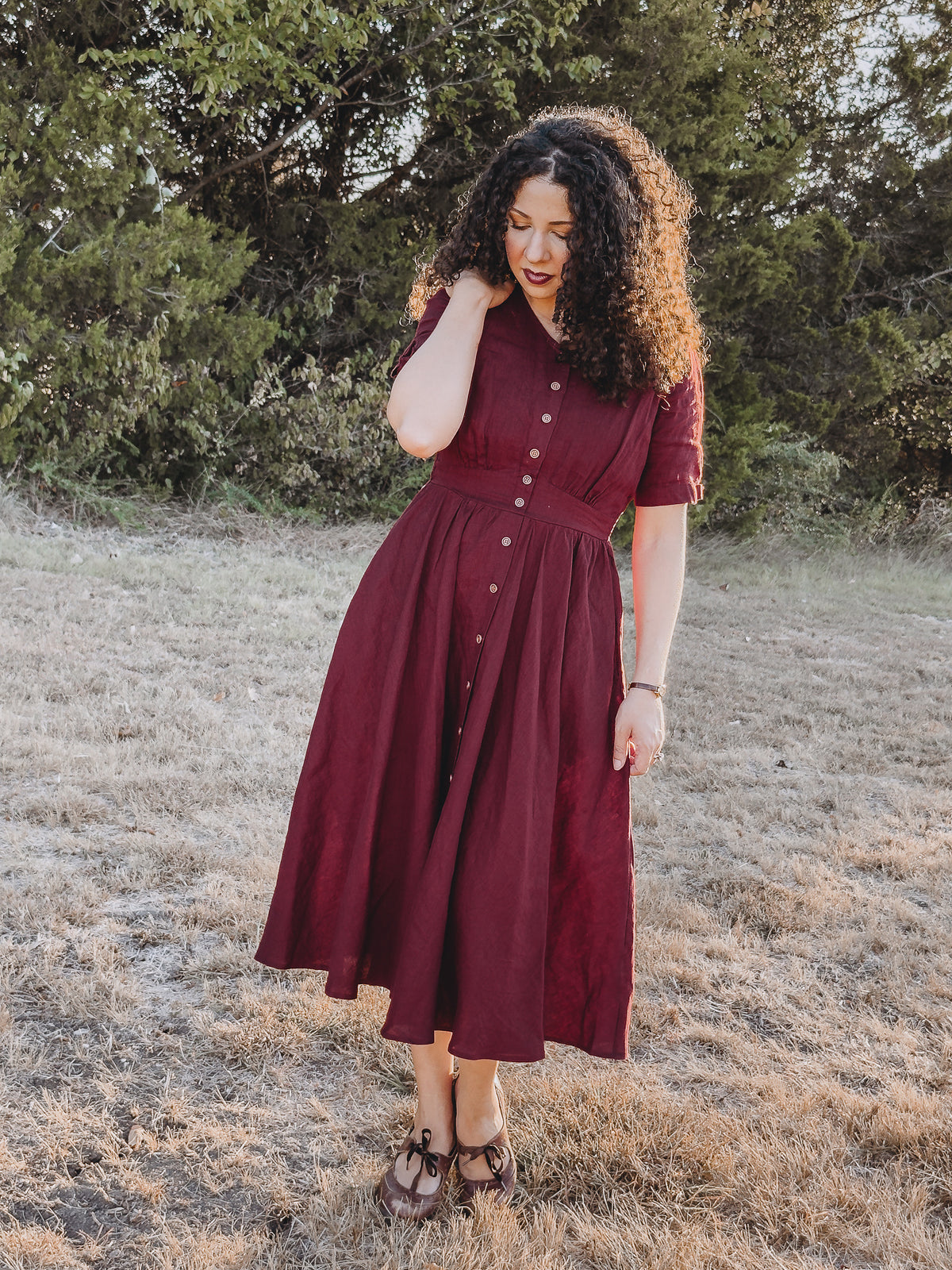 Bordeaux ~ Hearthside Dress