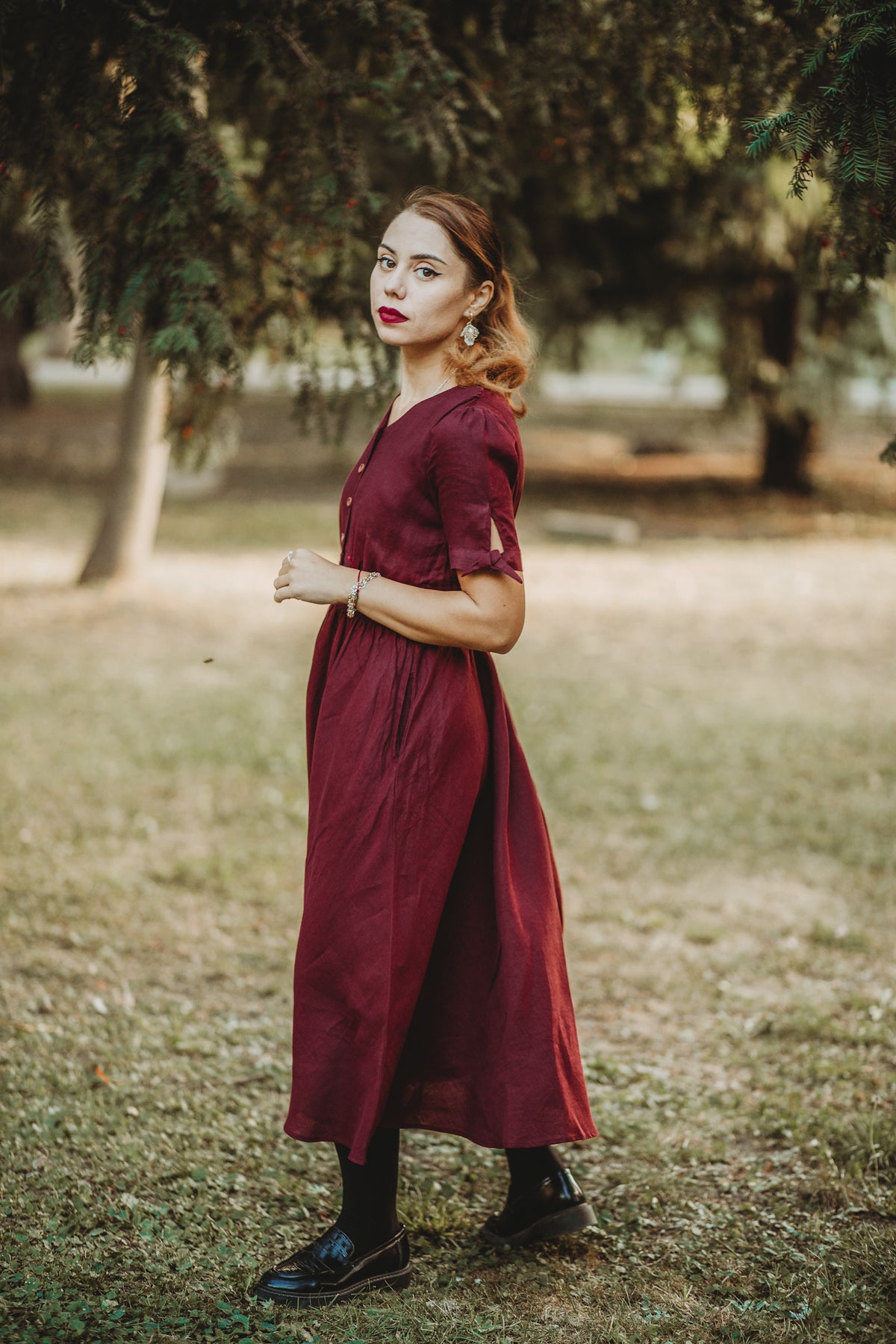 Bordeaux ~ Hearthside Dress
