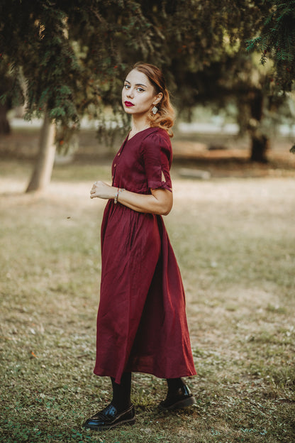 Bordeaux ~ Hearthside Dress