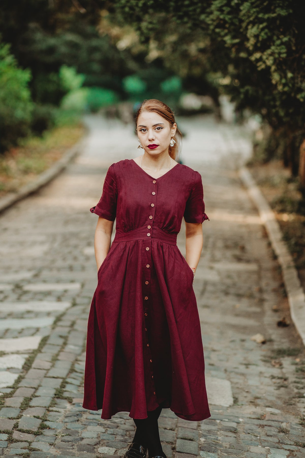 Bordeaux ~ Hearthside Dress