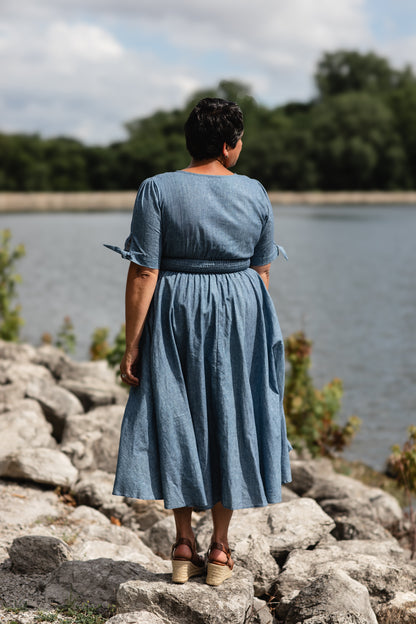 Shenandoah Chambray ~ Hearthside Midi
