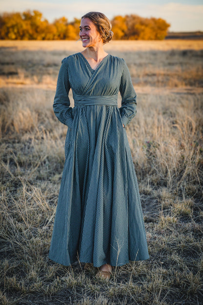 Spruce Gingham ~ Wildwood Maxi